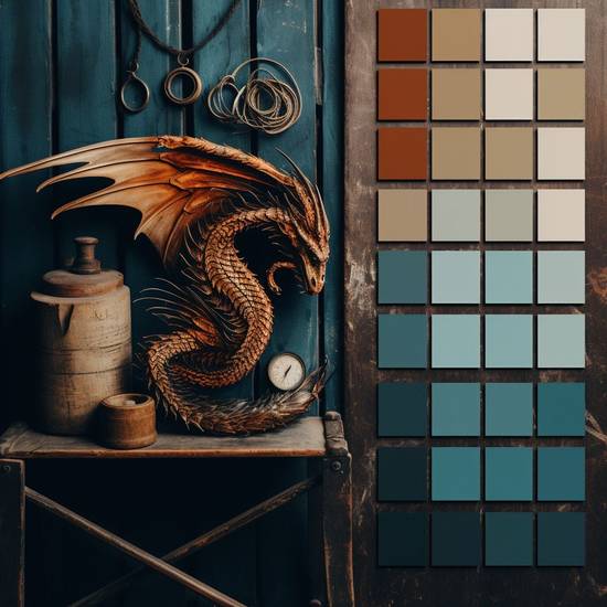 鐵銹紅配什么顏色好看,鐵銹紅最佳配色方案,打造高級溫暖質感