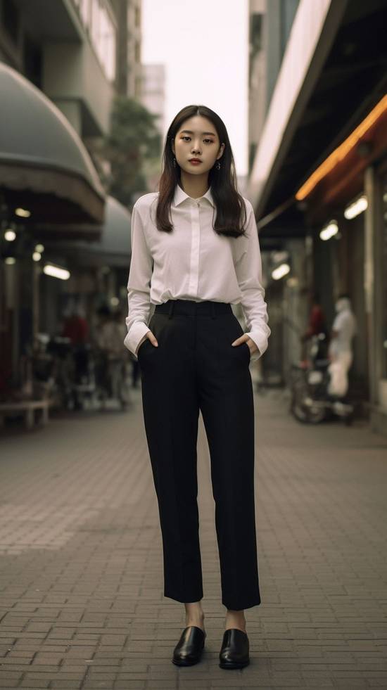 藏藍色褲子配什么顏色上衣好看，藏藍色褲子搭配白色上衣好看嗎？