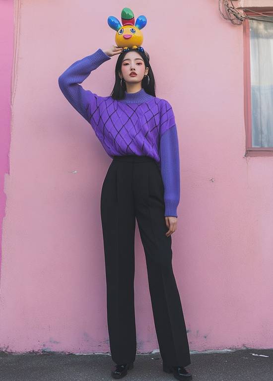 淺紫色上衣配什么顏色褲子好看，淺紫色上衣褲子顏色搭配好看秘訣