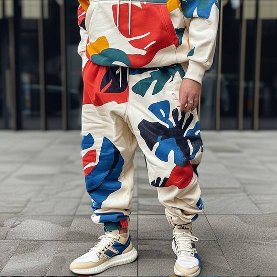 花褲子配什么上衣好看圖片，花褲子上衣搭配圖鑒