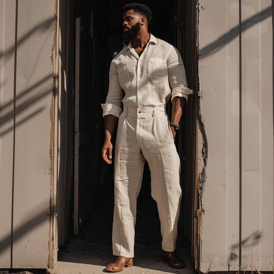 男人皮膚黑穿什么顏色的衣服好看，黝黑型男穿搭指南：中性冷色調穿出高級感