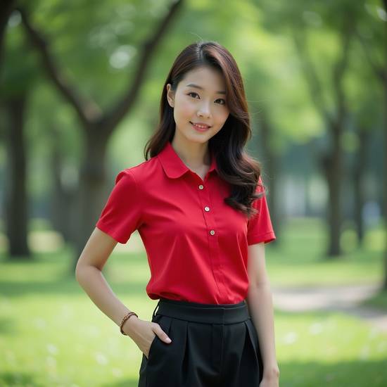 紅色上衣配什么顏色的褲子，紅色上衣褲子顏色搭配推薦