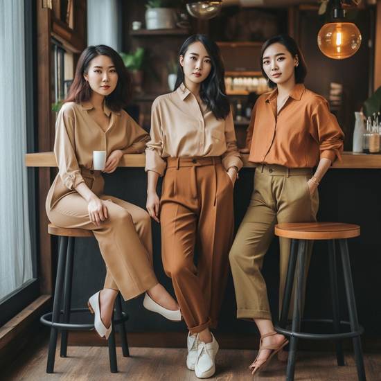 棕色褲子搭配什么顏色上衣,棕色褲子搭配什么顏色上衣的完美方案