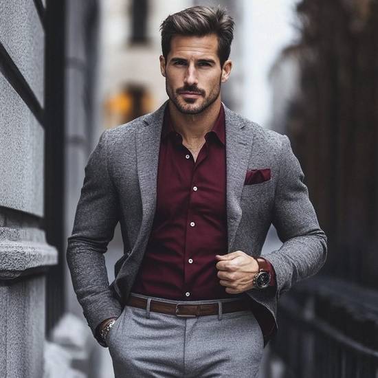 灰色上衣配什么顏色的褲子,灰色上衣褲子顏色搭配指南必看