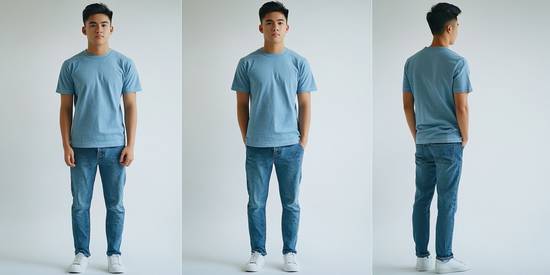 藍(lán)色短袖配什么顏色褲子，藍(lán)色短袖褲子顏色搭配推薦
