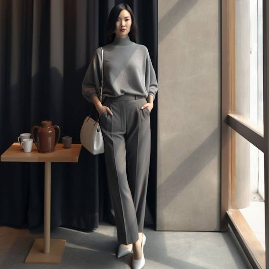 灰色上衣配什么顏色褲子好看，灰色上衣最佳褲裝色彩搭配指南