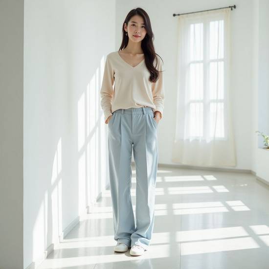 淺藍色褲子配什么顏色上衣好看,淺藍色褲子最佳上衣顏色搭配秘訣