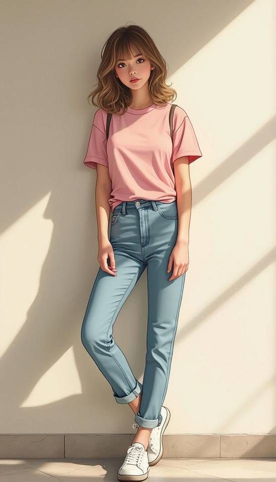 藍色褲子配什么顏色衣服，藍色褲子搭配衣服顏色推薦